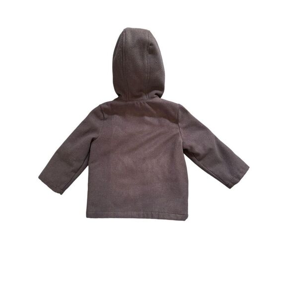 Carters 3T navy blue boys navy blue peacoat hooded coat toggle - Picture 2 of 7